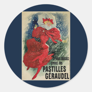 Sticker Rond Pastilles Geraudel Art Nouveau vintage pour la tou