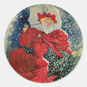 Sticker Rond Pastilles Geraudel contre la toux Art Nouveau vint