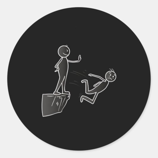 Sticker Rond Pat Sur Le Dos (Devant)