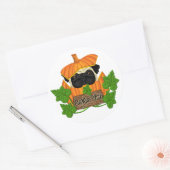 Sticker Rond Patch Citrouille carlin (Enveloppe)