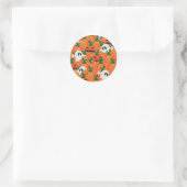 Sticker Rond Patch Citrouille Haunted Halloween Ghosts (Sac)