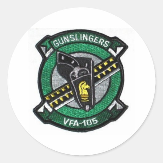 Sticker Rond patch de l'escadron vfa-105 (Devant)