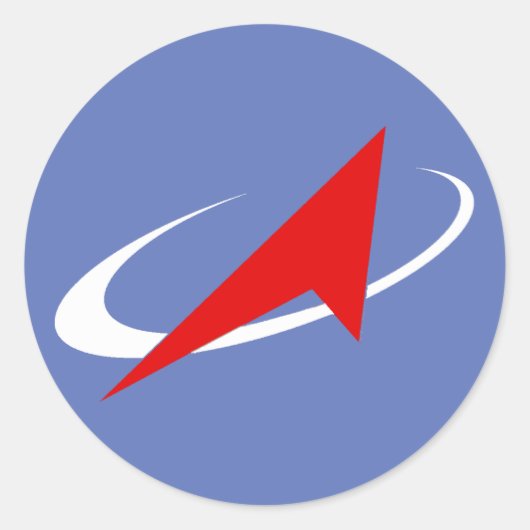 Sticker Rond Patch de vol Roscosmos (Devant)