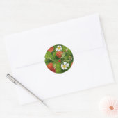 Sticker Rond Patch fraise (Enveloppe)