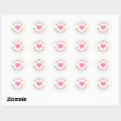 Sticker Rond Patch Preppy Lettre Anniversaire (Feuille)
