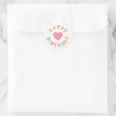 Sticker Rond Patch Preppy Lettre Anniversaire (Sac)