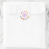 Sticker Rond Patch Preppy Lettre Anniversaire (Sac)