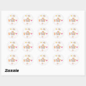 Sticker Rond Patch Preppy On Cloud Nine 9e Anniversaire (Feuille)