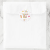 Sticker Rond Patch Preppy Twelve est une ambiance 12e anniversa (Sac)