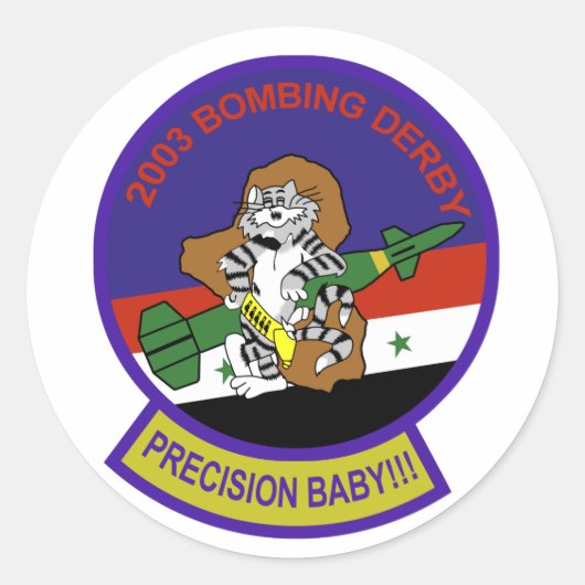 Sticker Rond Patch Tomcat (Devant)