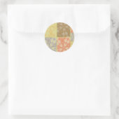 Sticker Rond Patchwork bohème coloré (Sac)