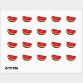 Sticker Rond Pâte de pastèque (Feuille)