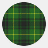 Sticker Rond Pâte verte de tartan MacArthur (Devant)