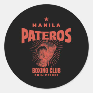 Sticker Rond Pateros Manila Boxing Club Philippines - Boxe