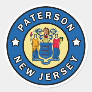 Sticker Rond Paterson New Jersey