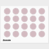 Sticker Rond Pâtes de Maison Rustique Violet Pâle Écrivez Sur (Feuille)