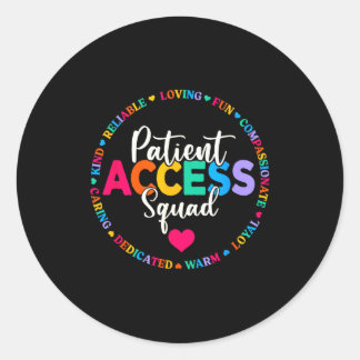 Sticker Rond Patient access squad healthcare team patient care