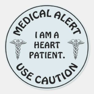 STICKER ROND PATIENT DU COEUR