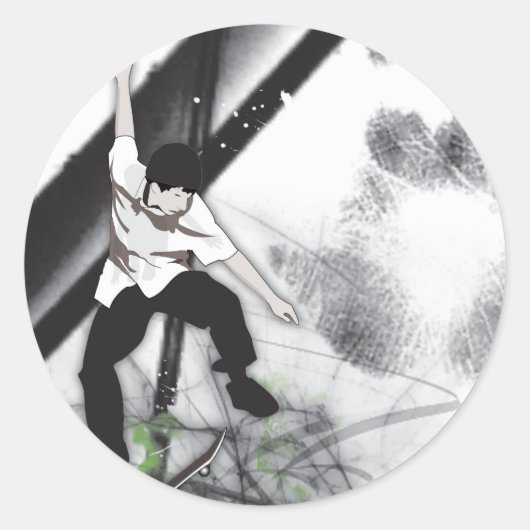 Sticker Rond Patinage (Devant)