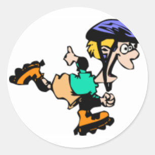 Sticker Rond Patinage pour enfants