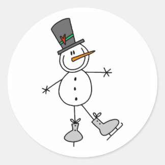 Sticker Rond Patinage sur glace