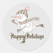Sticker Rond Patinage sur glace de Whimsical (Devant)