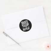 Sticker Rond Patiner Tirer Score Répéter (2) (Enveloppe)