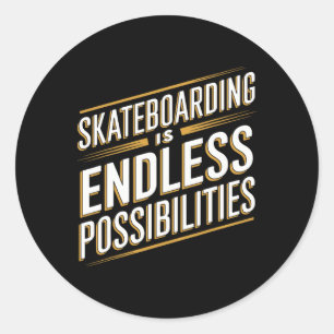 Sticker Rond Patineurs ParcsDePatinage Patineur Patinage Garçon