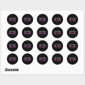 Sticker Rond Patineuse Maman Figure Patinage maman Patinage sur (Feuille)