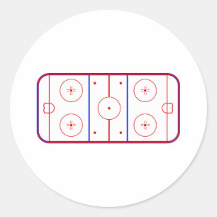 Sticker Rond patinoire de hockey