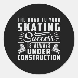 Sticker Rond Patins Patinage en ligne Patinage en ligne Inliner