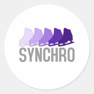 Sticker Rond Patins Synchro