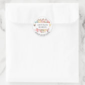 Sticker Rond Pâtisserie Chef Aquarelle Desserts (Sac)