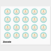 Sticker Rond Pâtisserie Cupcake Mignonne douceurs (Feuille)