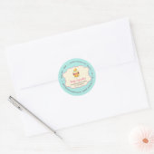 Sticker Rond Pâtisserie Cupcake Mignonne douceurs (Enveloppe)