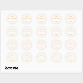 Sticker Rond Pâtisseries maison rustiques Confiture de pot peut (Feuille)
