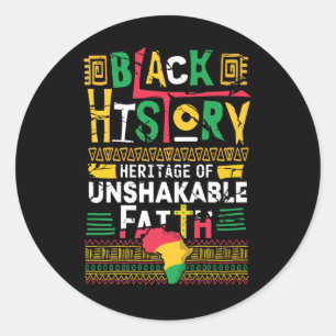 Sticker Rond Patrimoine De La Foi Inébranlable Mois De L'Histoi