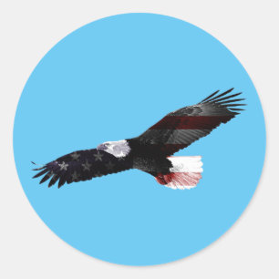 STICKER ROND PATRIOT EAGLE