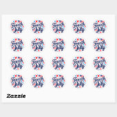 Sticker Rond Patriot Pop ! (Feuille)
