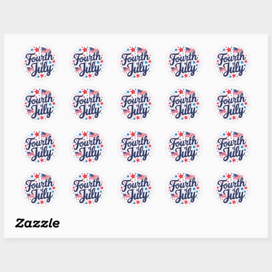 Sticker Rond Patriot Pop ! (Feuille)