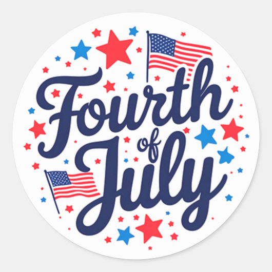 Sticker Rond Patriot Pop ! (Devant)