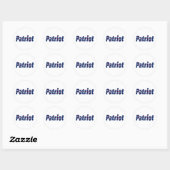 Sticker Rond Patriote (Feuille)