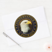 Sticker Rond Patriote conservateur (Enveloppe)