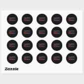 Sticker Rond Patriotes (Feuille)
