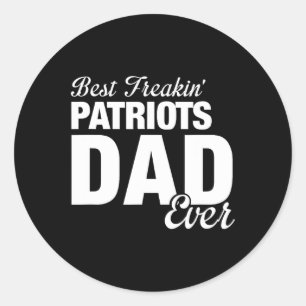 Sticker Rond Patriotes Jefferson Comté Meilleur Freakin' Papa E
