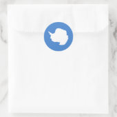 Sticker Rond Patriotic Antarctica Flag (Sac)