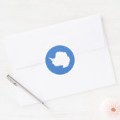 Sticker Rond Patriotic Antarctica Flag (Enveloppe)