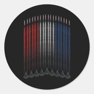 Sticker Rond Patriotique Pour Hommes - 4 juillet Pour Hommes US
