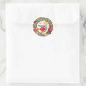 Sticker Rond Patriotique Teddy Bear Wreath (Sac)