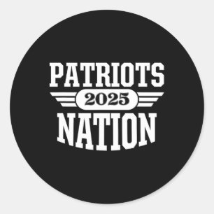 Sticker Rond Patriots Henry County Nation [année]